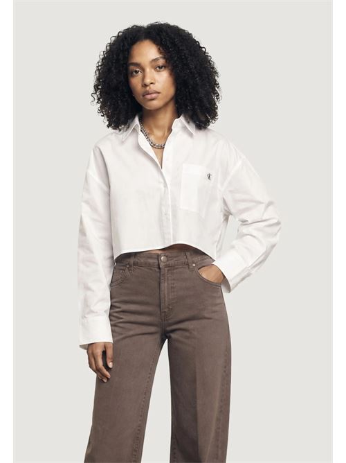 cotton poplin croppes shirt CALVIN KLEIN JEANS | LV047F104GYAA